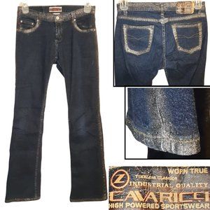 Jeans accented w/glitter